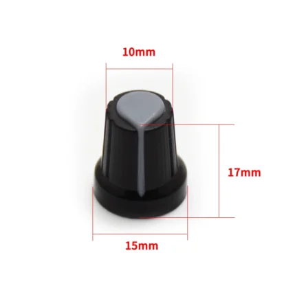 Speaker Potentiometer Knob 15x17mm Volume Control 6mm Hole Red Plastic Mixer – Bild 6