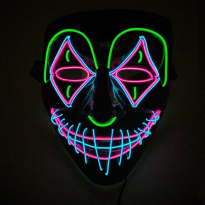 LED beleuchtete Halloween-Maske – Bild 2