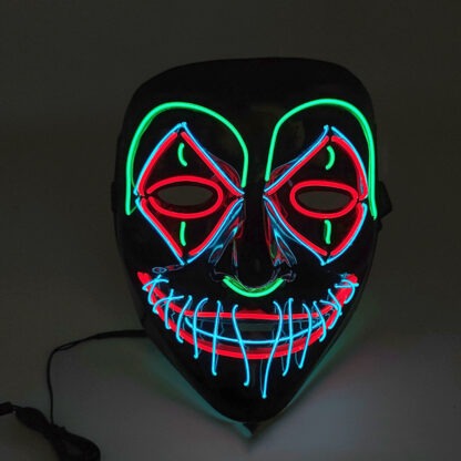 LED beleuchtete Halloween-Maske – Bild 5