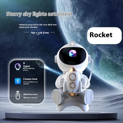 Halten Sie XINGX Rocket Spaceman Bluetooth Audio Astronauten-Projektionslampe – Bild 9