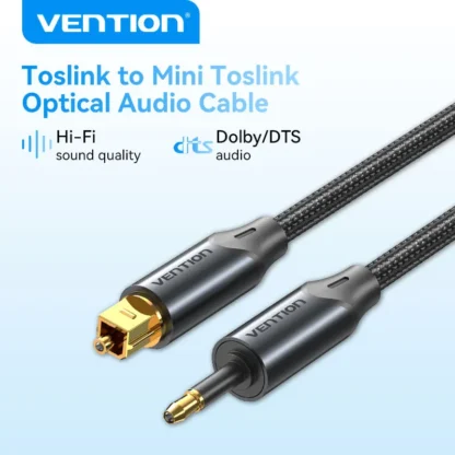 Vention Toslink SPDIF Koaxialkabel 3,5 mm digitales optisches Audiokabel für Verstärker Blu-ray Xbox 360 PS4 Soundbar-Glasfaserkabel