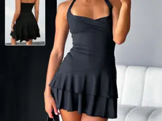 Ärmelloses, rückenfreies Sommerkleid