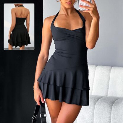 Ärmelloses, rückenfreies Sommerkleid