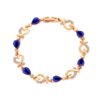 Armband mit herzförmigen Strasssteinen – Bild 3