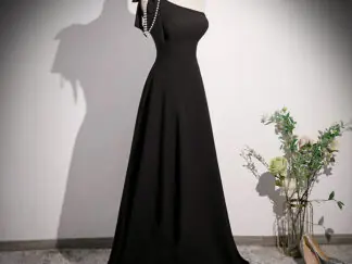 Elegantes Bankett-Abendkleid in schwarz