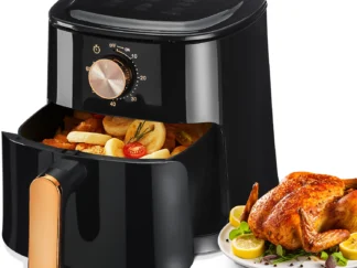 Heißluftfritteuse, 5l Volumen, große Kapazität, 85% weniger Öl